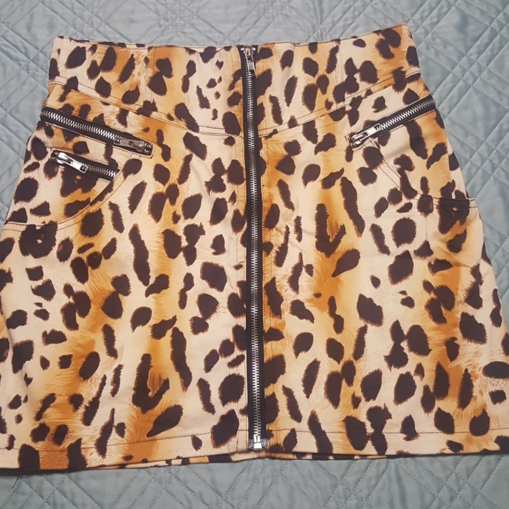 High waisted leopard pencil skirt - Picture 4 of 6